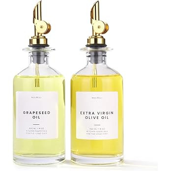 Molimoli Olive Oil Dispenser Bottle for Kitchen, Oil Dispenser w. Weighted Pourer, Glass Bottle D... | Amazon (US)