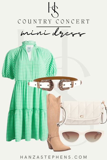 Affordable gingham dress to wear to a summer country concert 

#LTKSeasonal #LTKstyletip
