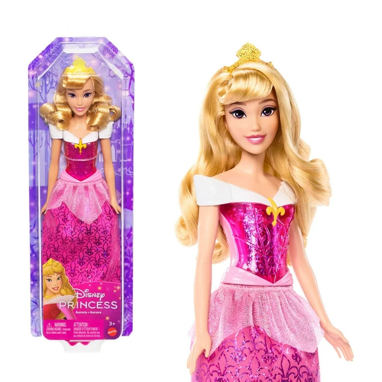 Disney Princess Aurora 11 inch Fashion Doll with Blonde Hair, Purple Eyes & Tiara Accessory | Walmart (US)