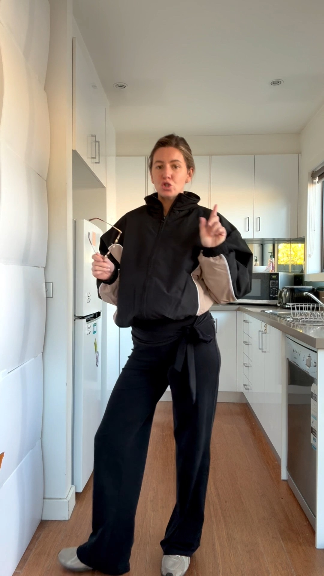 Size S/M in jacket 
M in pants

#LTKaustralia #LTKwinter #LTKstyletip