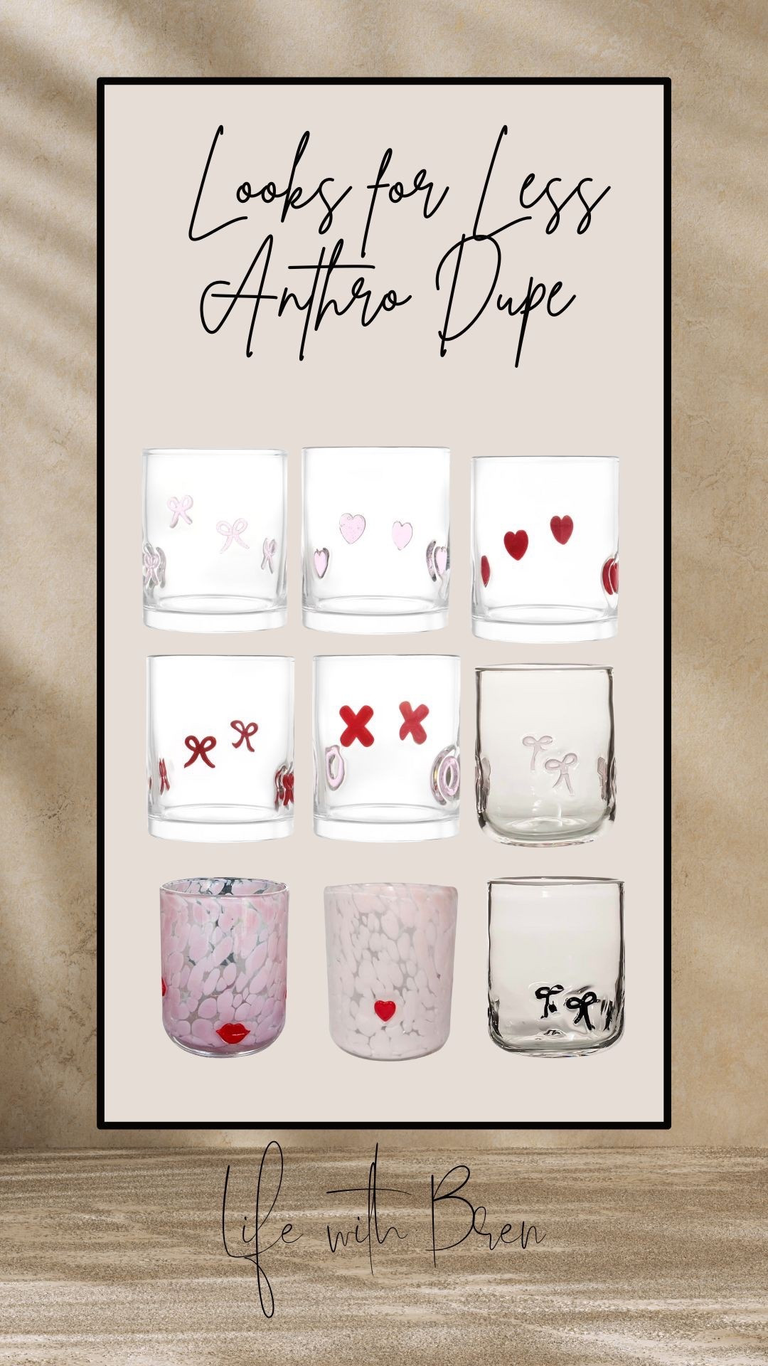 Walmart valentines glass cup looks like Anthropologie 

#LTKHome #LTKFindsUnder50 #LTKSeasonal