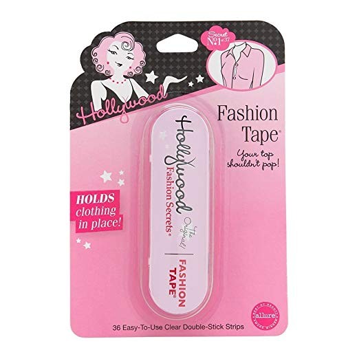 Hollywood Fashion Secrets Fashion Tape Tin, Checklane (Upright) 36 ct double sided apparel tape | Amazon (US)