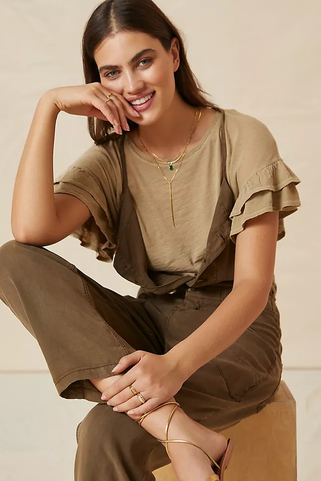 Pilcro Heritage Femme Tee | Anthropologie (US)