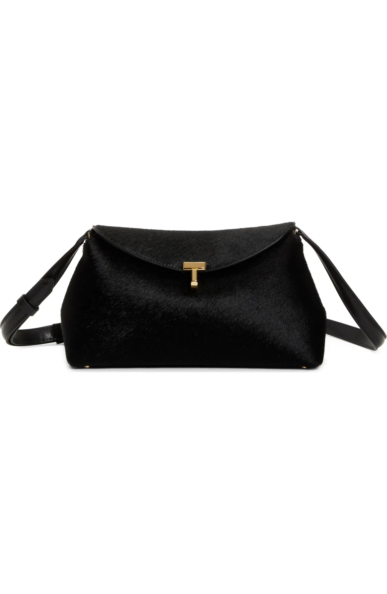 TOTEME T-Lock Genuine Calf Hair Clutch | Nordstrom | Nordstrom