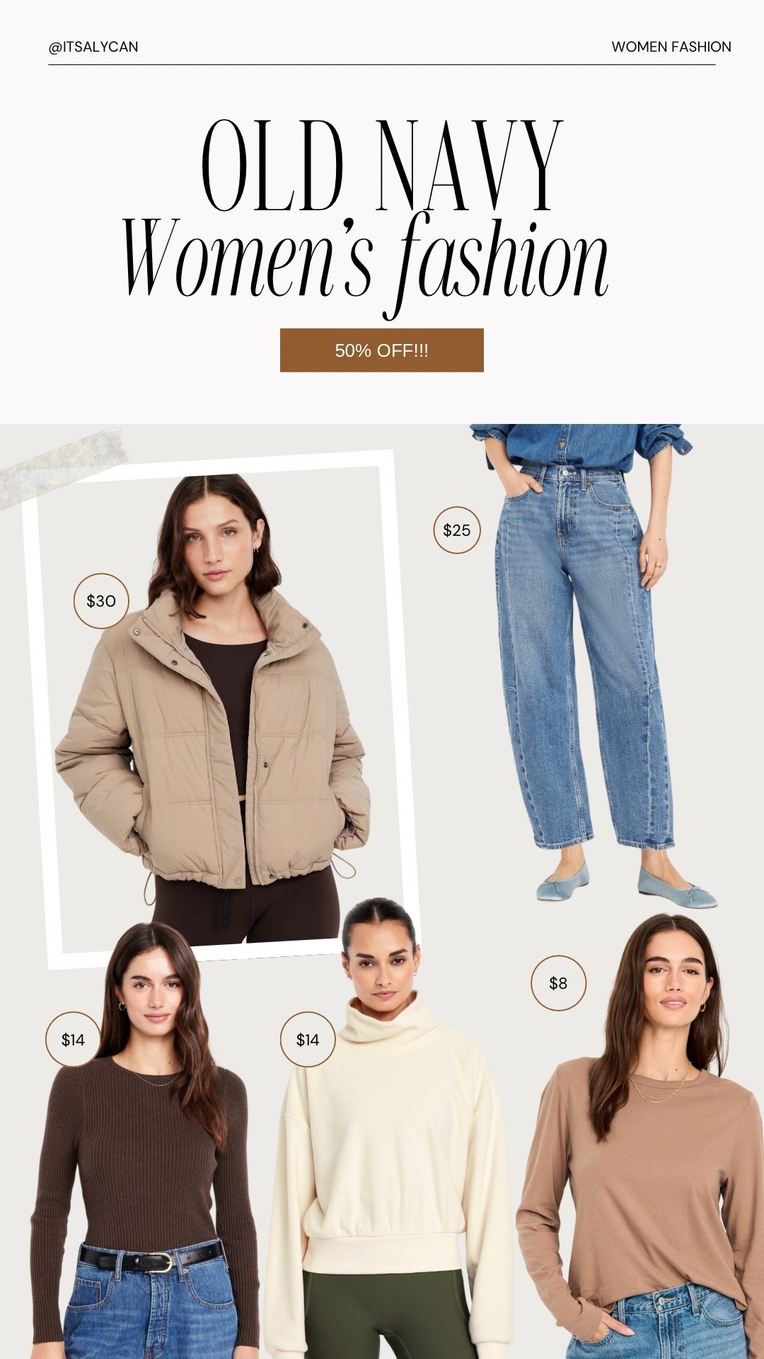 Women’s fashion women’s top women’s barrel jeans women’s jacket women’s tops 

#LTKSeasonal #LTKStyleTip #LTKFindsUnder50