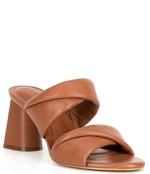 Lorri Leather Twist Straps Block Heel Sandals | Dillard's