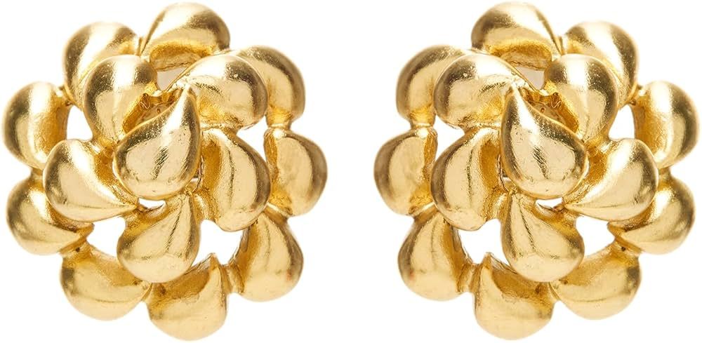 Amazon.com: Oscar de la Renta, Domed Teardrop Earrings, Gold : Luxury Stores | Amazon (US)