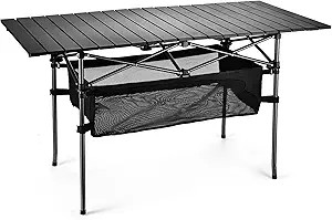 Lightweight Aluminum Folding Camping Table (47” x 21.65” x 26.7”), Portable Roll-Up Design ... | Amazon (US)
