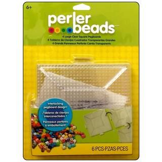 Perler® Large Clear Square Pegboard, 4ct. | Michaels Stores