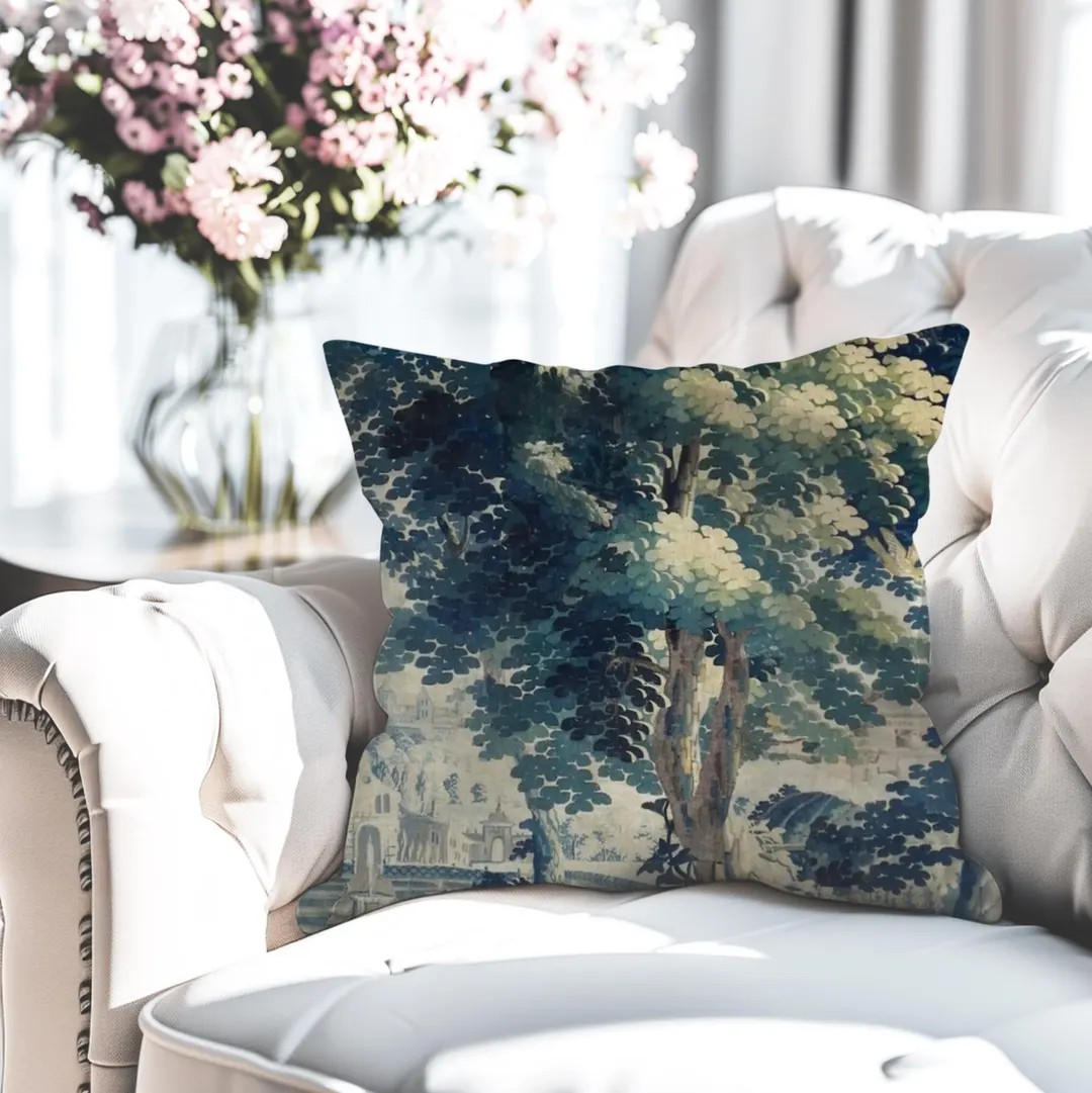 Flemish Verdure Tapestry Pillowcase, Antique Home Decor, Vintage Throw Pillow Cover, Cushion Case... | Etsy (US)