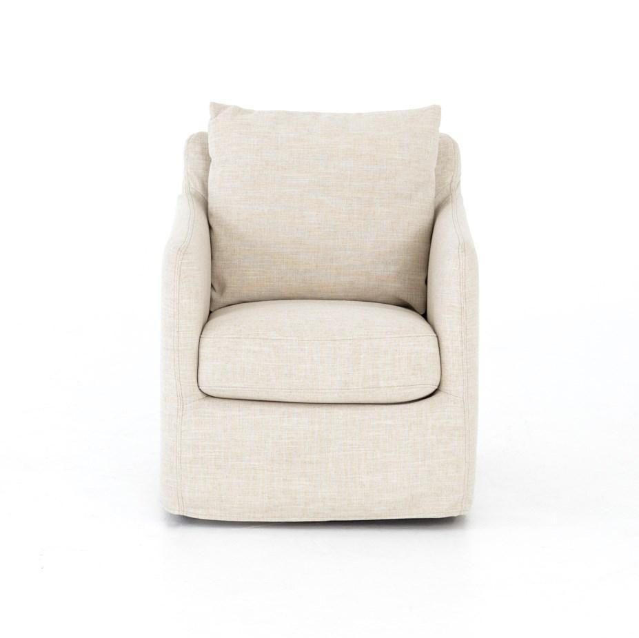 Banks Swivel Chair in Various Colors | Burke Decor
