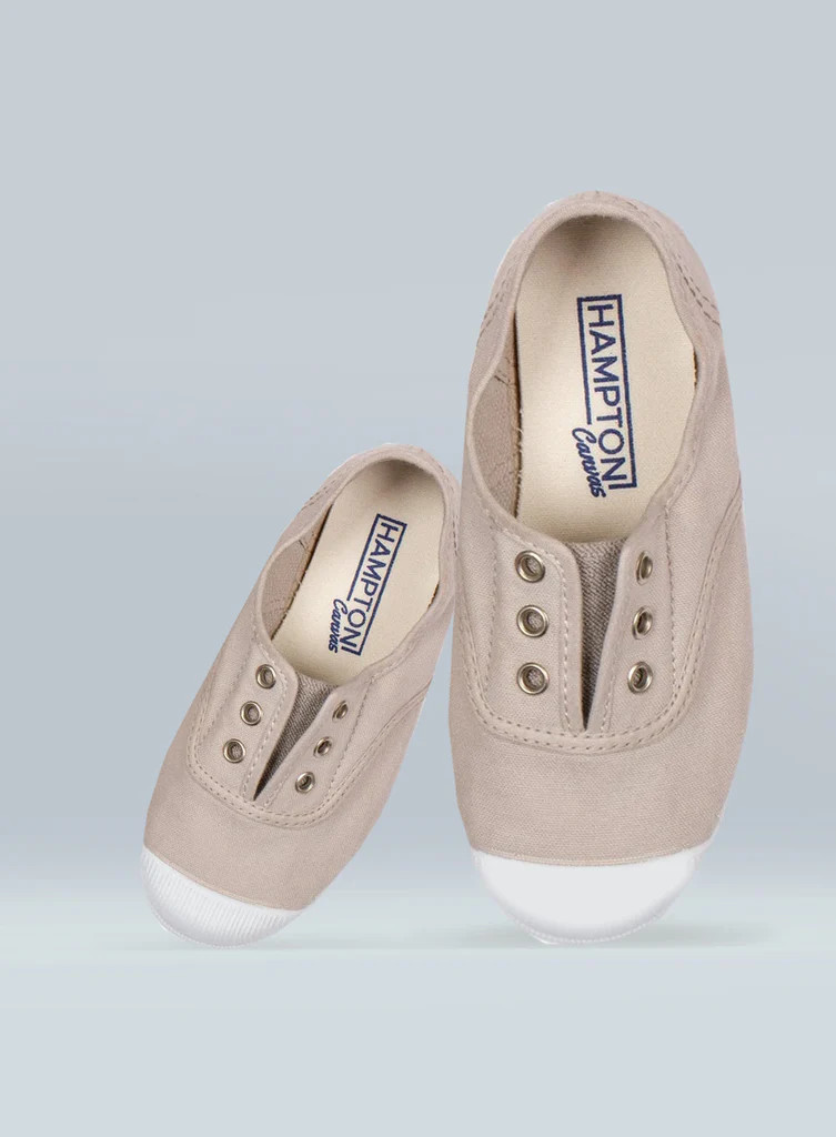 Putty Hampton Canvas Plum Plimsolls | Trotters Childrenswear