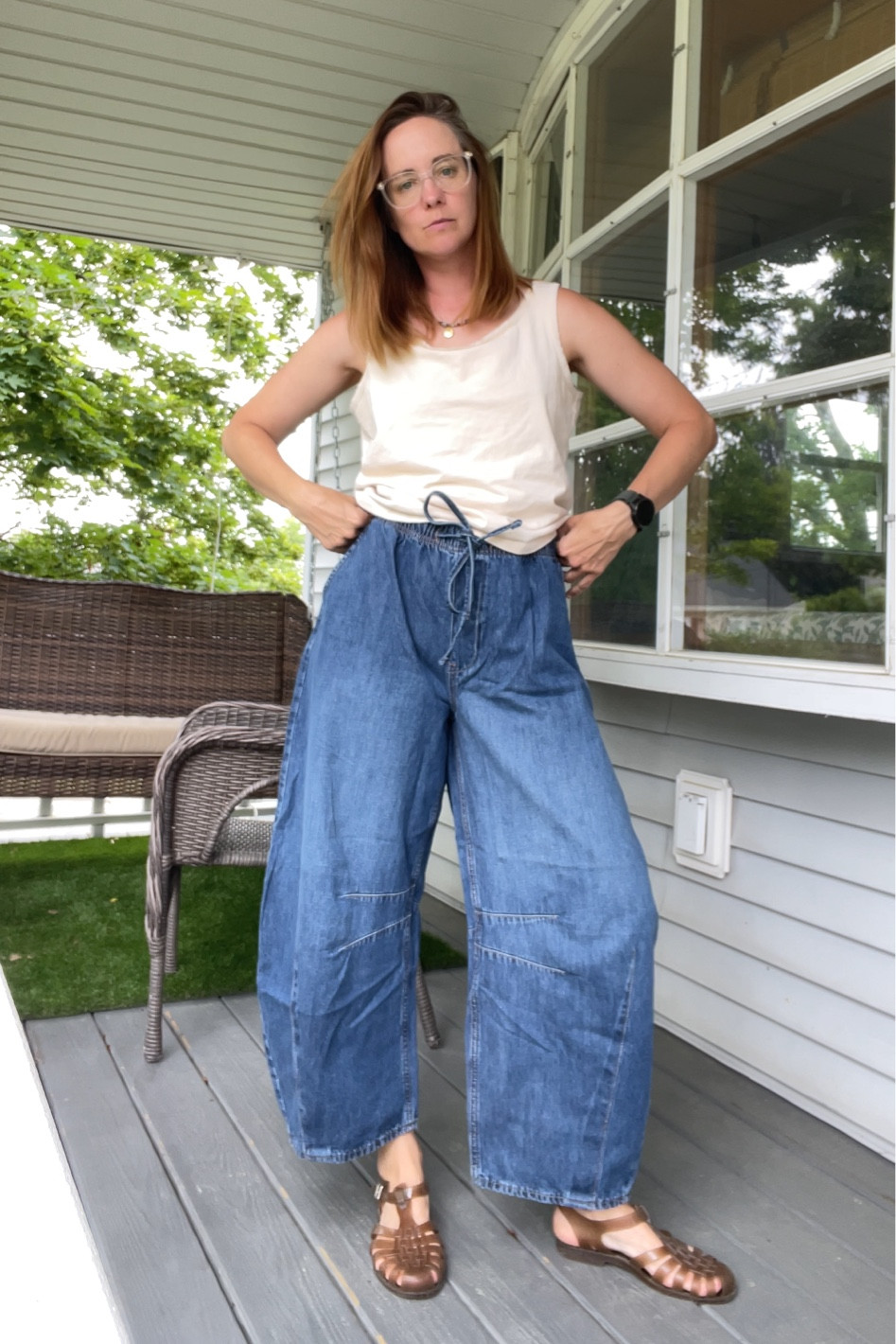 Horseshoe jeans, I’m wearing a medium 