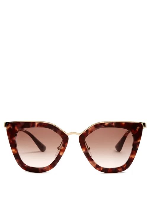 Cat-eye acetate sunglasses | Prada Eyewear | Matches (UK)
