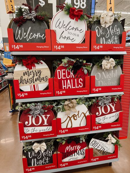 Our Christmas lights went up today & I just found these at Walmart yesterday! I usually do a wreath, but thinking about switching our door up with one of these this year! 
#walmartfinds 

#LTKhome #LTKSeasonal #LTKHoliday