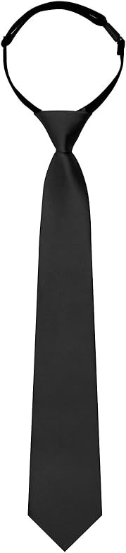 Ties for Boys Kids Neckties Pre-tied Adjustable Zipper Skinny Neckties for School Uniforms Gradua... | Amazon (US)