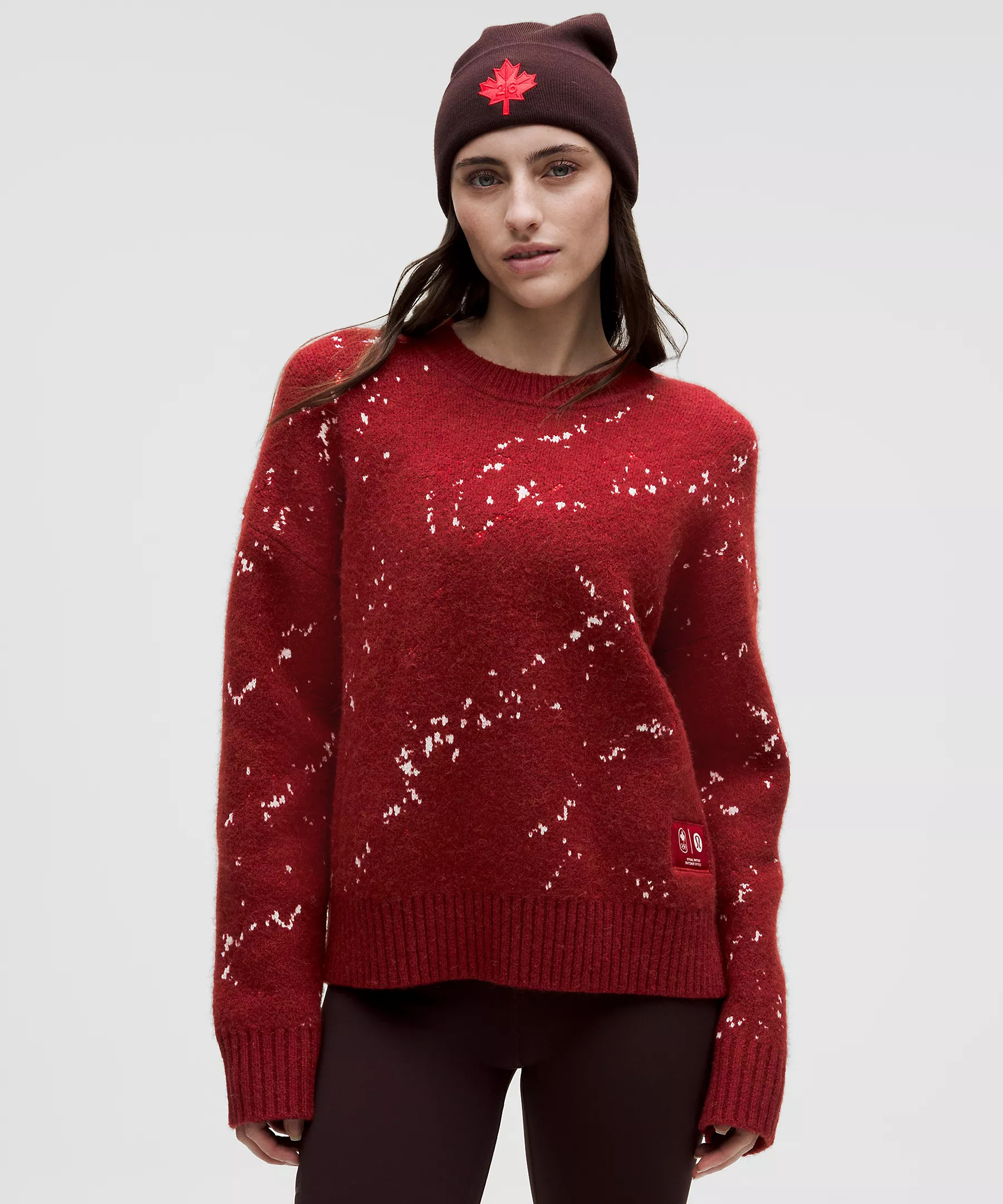 Team Canada Women's Alpaca-Blend Jacquard Sweater | lululemon (CA)
