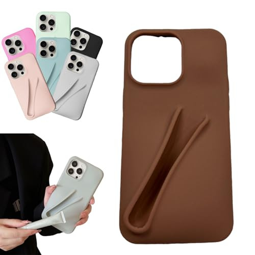 Lip Gloss Phone Case - Rhode Lipgloss Phone Case, Liquid Silicone Camera Protection Lip Balm Phone Case for iPhone 16 15 14 13 Plus Pro Max (Brown,for iPhone 13Pro Max) | Amazon (US)