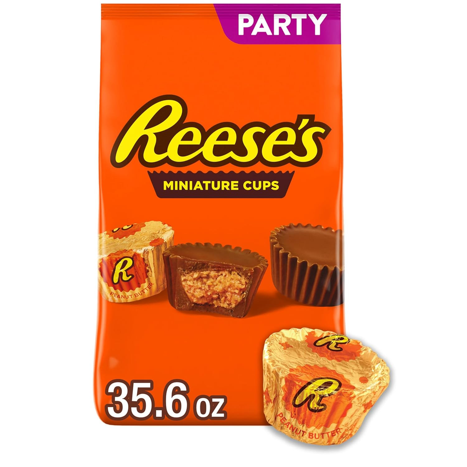 Reese's Milk Chocolate Candy, 1000 grams (Pack of 1) | Miniatures | Party Pack | 35.6 oz | Amazon (US)
