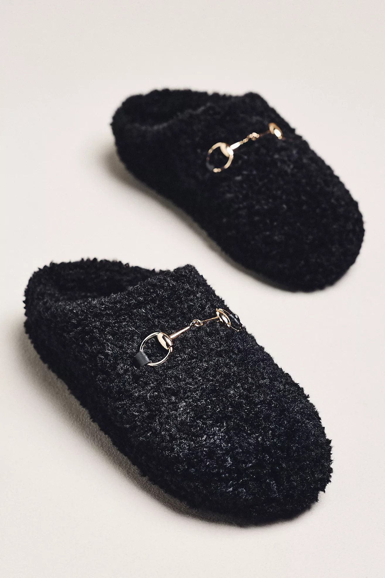 Maeve Sherpa Fleece Bit Scuff Slippers | Anthropologie (US)