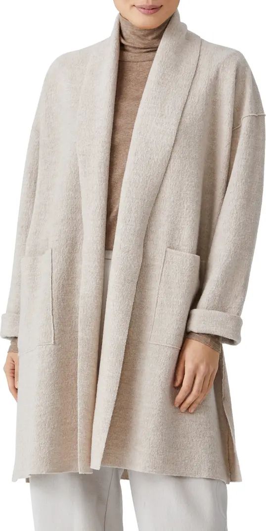 Open Front Boiled Wool Jacket | Nordstrom