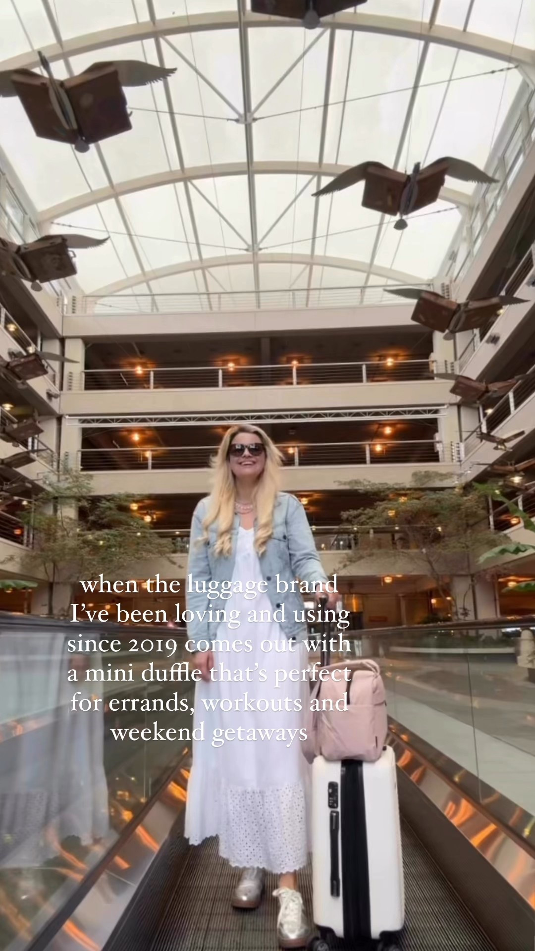 When we were moving to Germany in 2019, my dear friend told me that I needed to buy Calpak for all the traveling we were going To do back and forth across the world and all over trains and planes in Europe. I found a set I lovvved and still use all the time! This rolling luggage has withstood so much travel, so I was really excited to get the Luka mini duffle. It’s such a pretty color, love the size for errands, workouts, weekend getaways, perfect carry on size and more. 

Love that there are two water bottle pockets, a luggage sleeve to secure the duffle to your rolling bag, a hidden zip pocket and padded shoulder straps. And the color is so so pretty! Adventure awaits, and I am ready! 

Travel, duffle bag, luggage #travelstyle #luggage #travellifestyle #travellife 

#LTKFindsUnder100 #LTKTravel #LTKSaleAlert