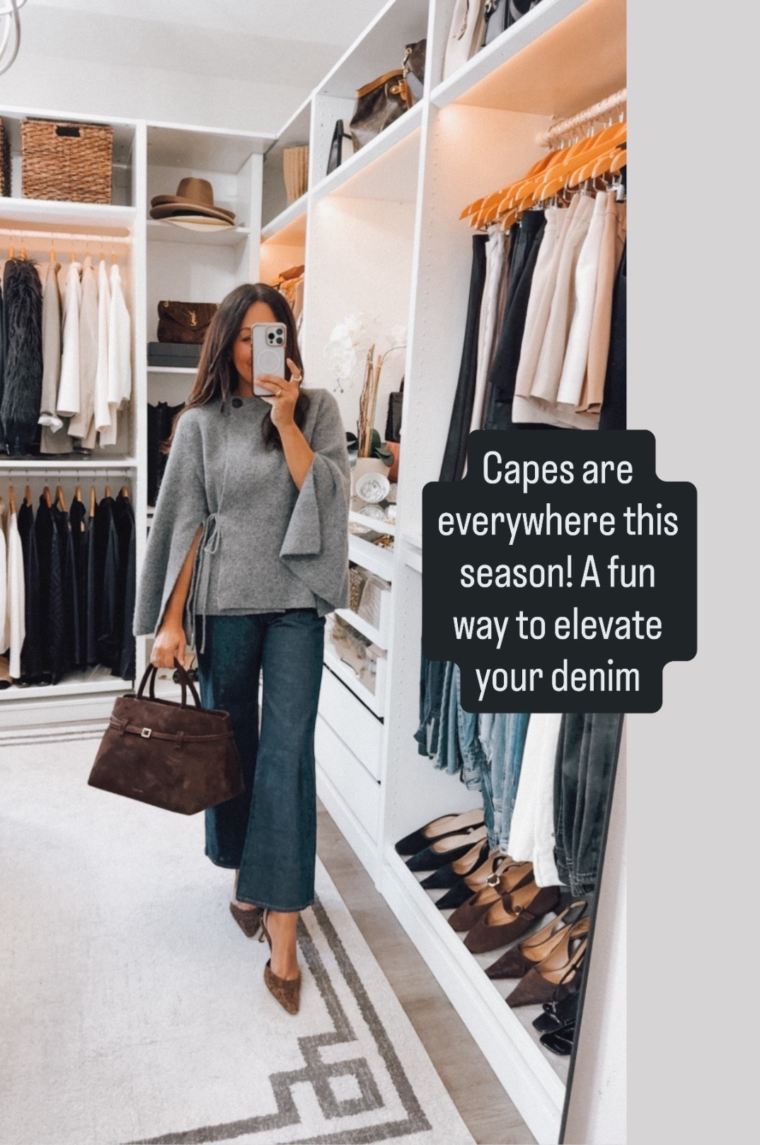 Cape is perfect for a polished look ⭐️ wearing a small🍂 
Jeans TTS

#LTKOver40 #LTKFindsUnder100