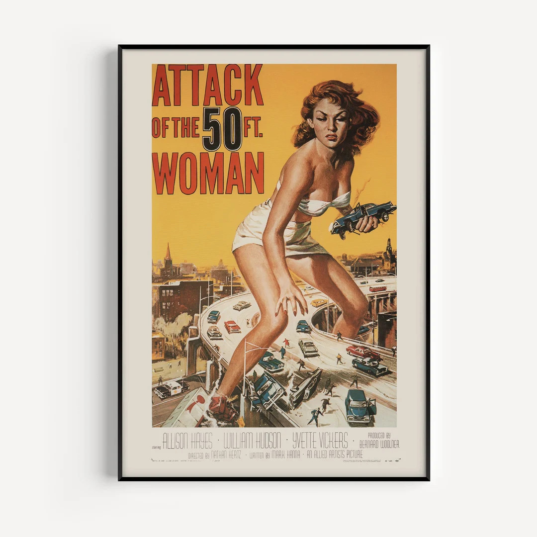 RETRO MOVIE POSTER, Vintage B-movie Poster, Cult Movie Poster Classic Movie Poster Art Sci-fi and... | Etsy (US)