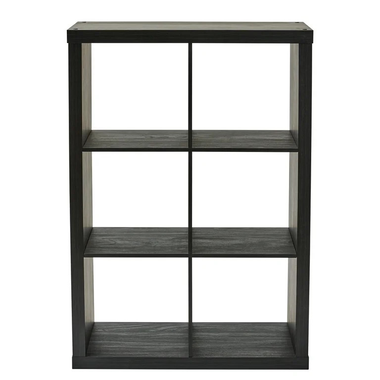 Better Homes & Gardens 6-Cube Storage Organizer, Charcoal - Walmart.com | Walmart (US)