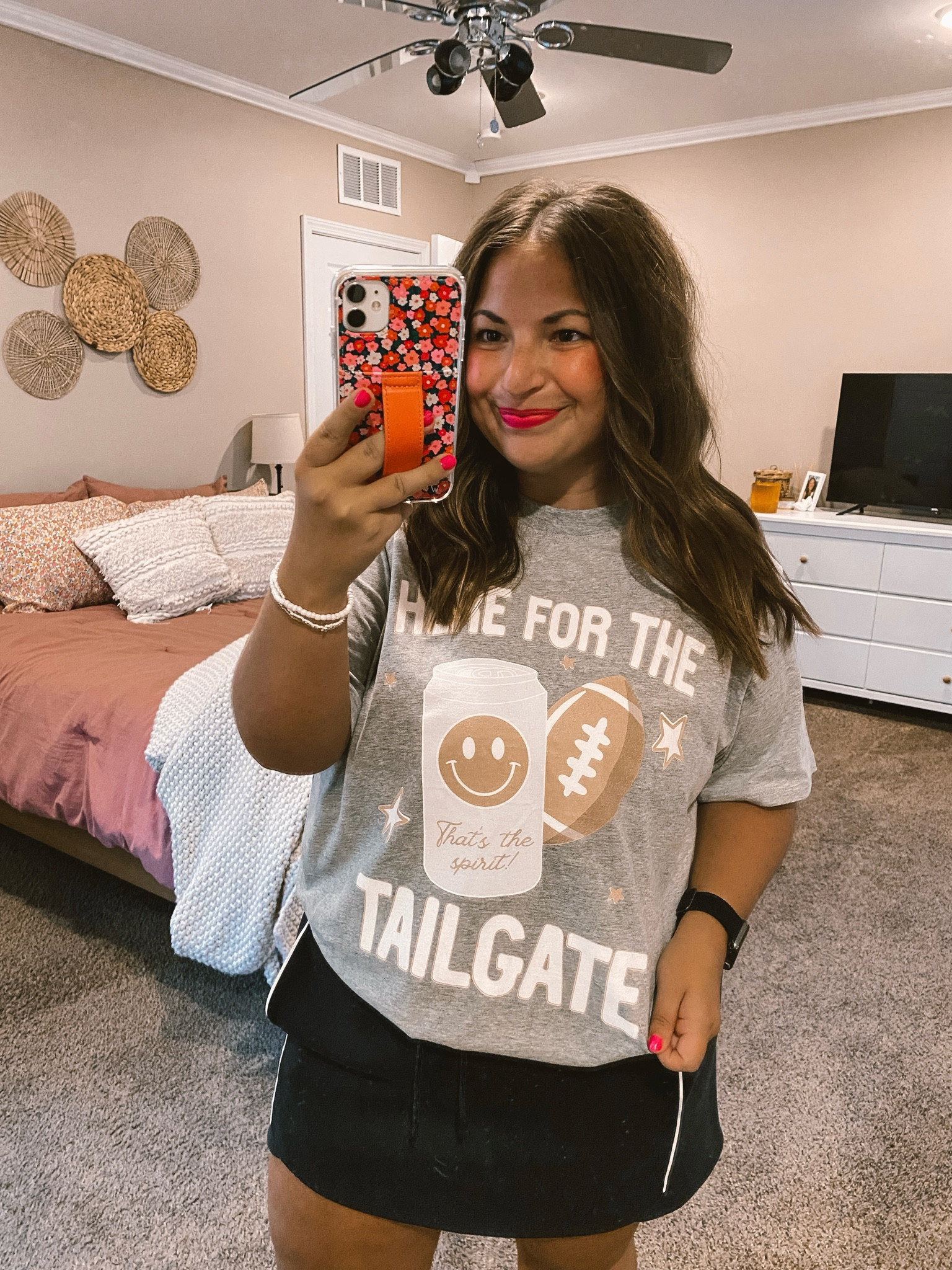 Y’all know I looove dressing up for game days!!! 😍🏈🫶🏻 Skort is Target & tee is Pink Lily. 

skort: fits true to size // wearing a large
tee: fits true to size // wearing a large

#LTKFindsUnder100 #LTKFindsUnder50 #LTKStyleTip