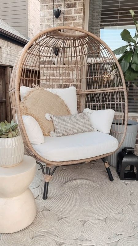 You need a little coffee setup outdoors! I love my eggchair and it’s always where I start when refreshing our patio. I got a new little outdoor table I love to rest my cup. 

#LTKhome #LTKSeasonal #LTKFind