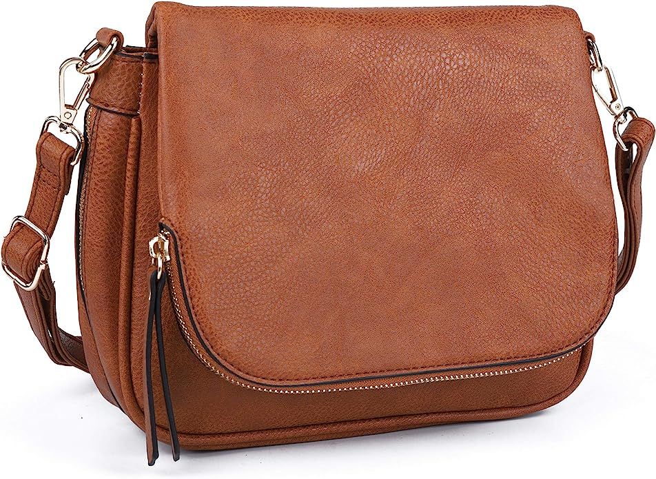 Small Crossbody Bags for Women Vegan Leather Shoulder Purse Large Capacity Satchel Messenger Bags... | Amazon (US)