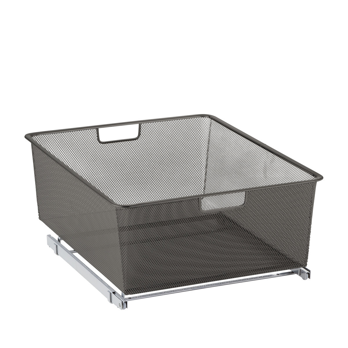 Elfa Medium 2-Runner Mesh Easy Glider Graphite | The Container Store