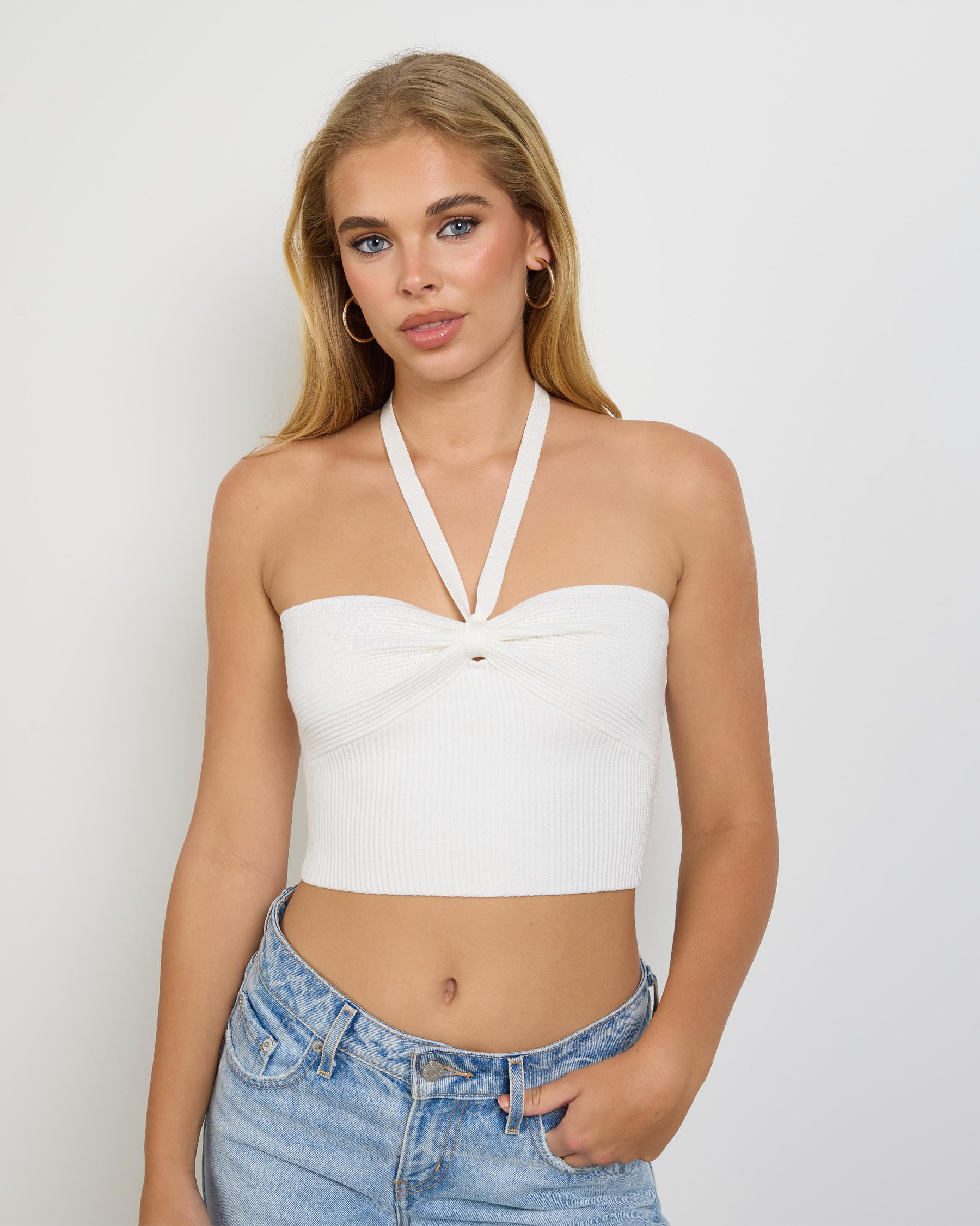 Mooloola Women's Robie Halter Top in Cream | City Beach (US)