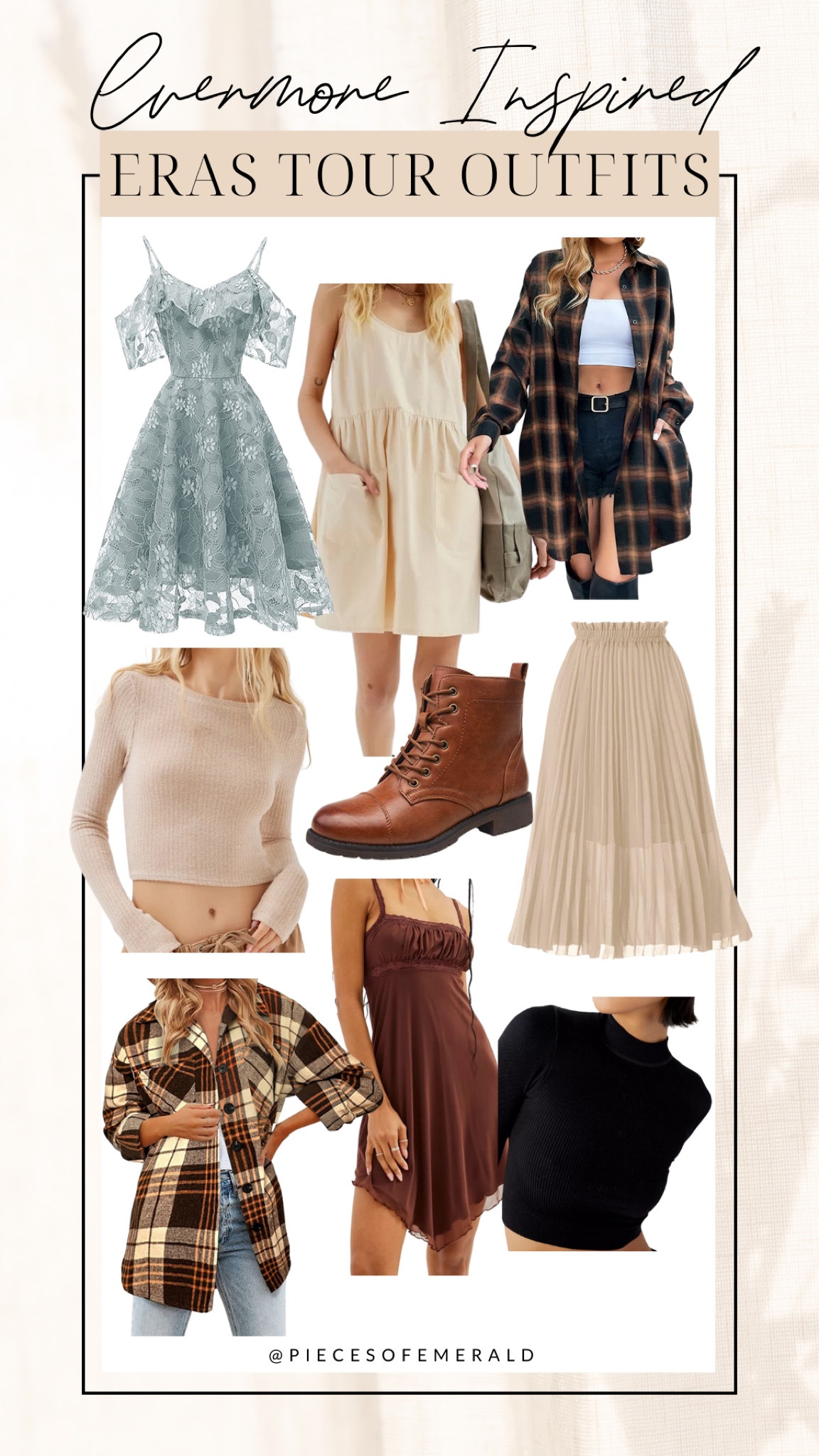 Evermore inspired eras tour outfit ideas, Taylor swift eras tour outfit ideas! 

#LTKstyletip #LTKunder100 #LTKFind