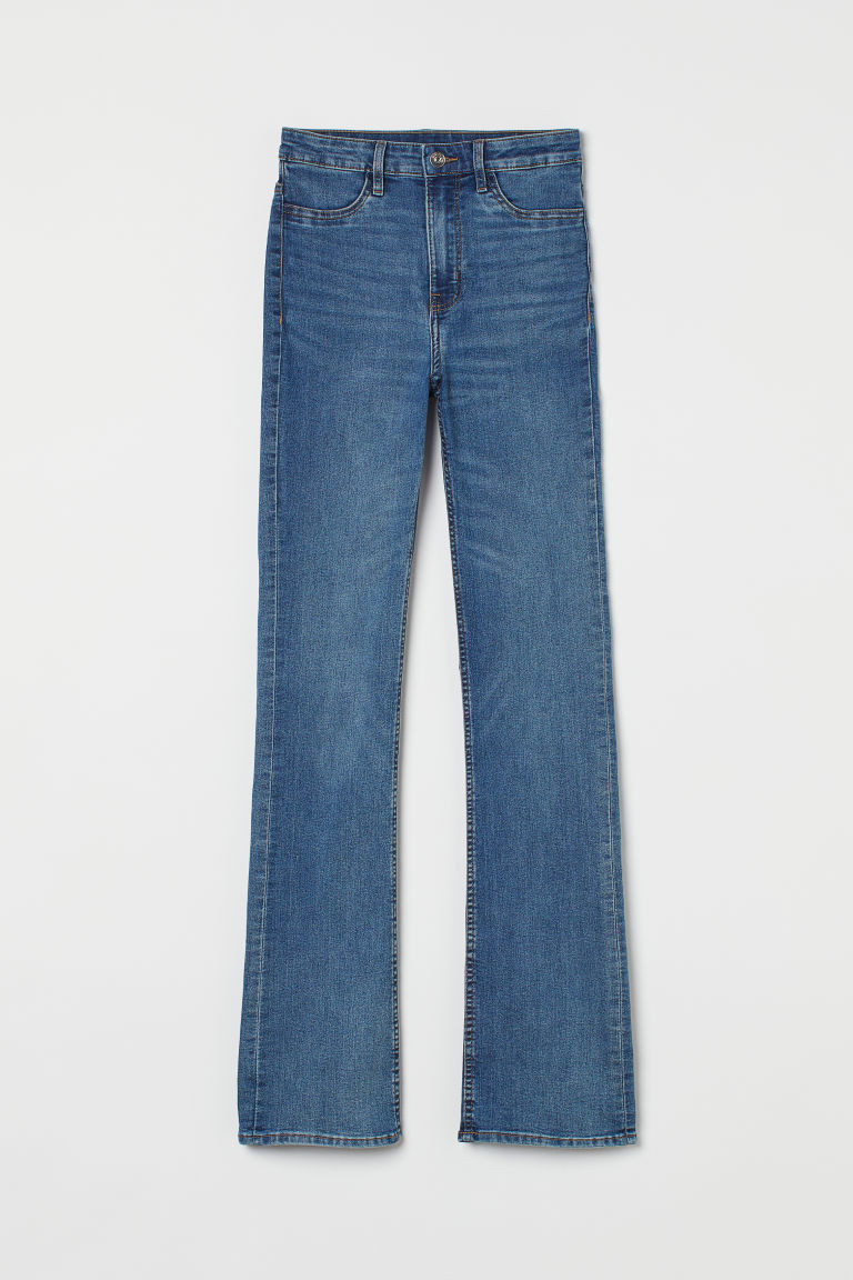 H & M - Flared High Waist Jeans - Blue | H&M (UK, MY, IN, SG, PH, TW, HK)