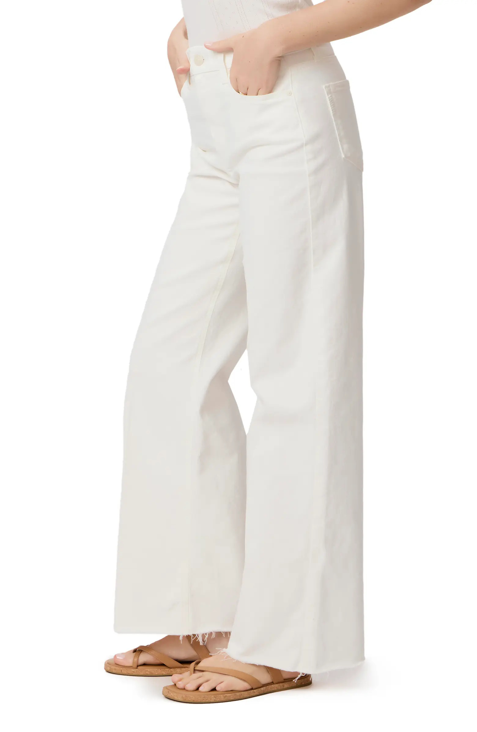Anessa Raw Hem High Waist Wide Leg Jeans | Nordstrom