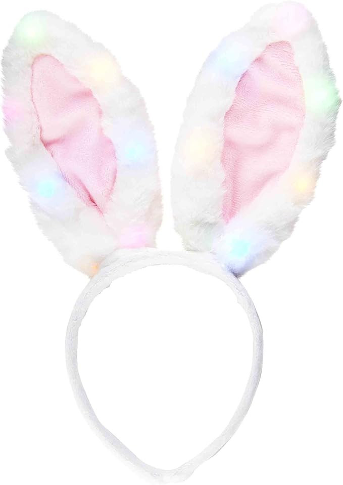 Mud Pie Children's Pink Light Up Bunny Headband | Amazon (US)