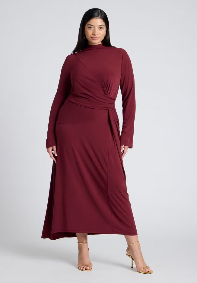 Cowl Back Asym Dress | Eloquii