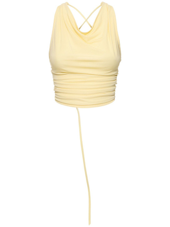 Framed draped top | Luisaviaroma