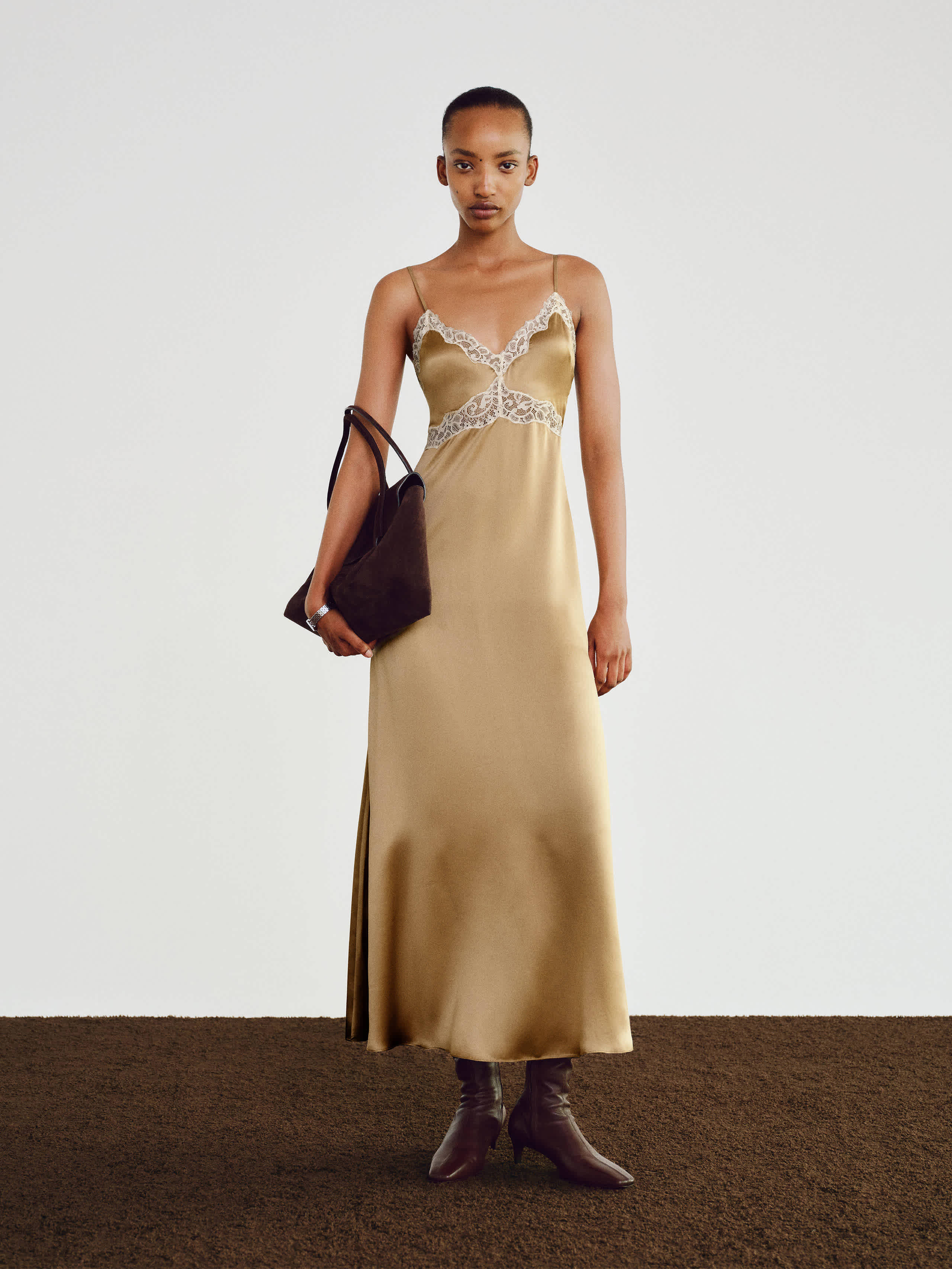 Reformation Ericka Silk Dress Yellow 12 | Reformation (Global)