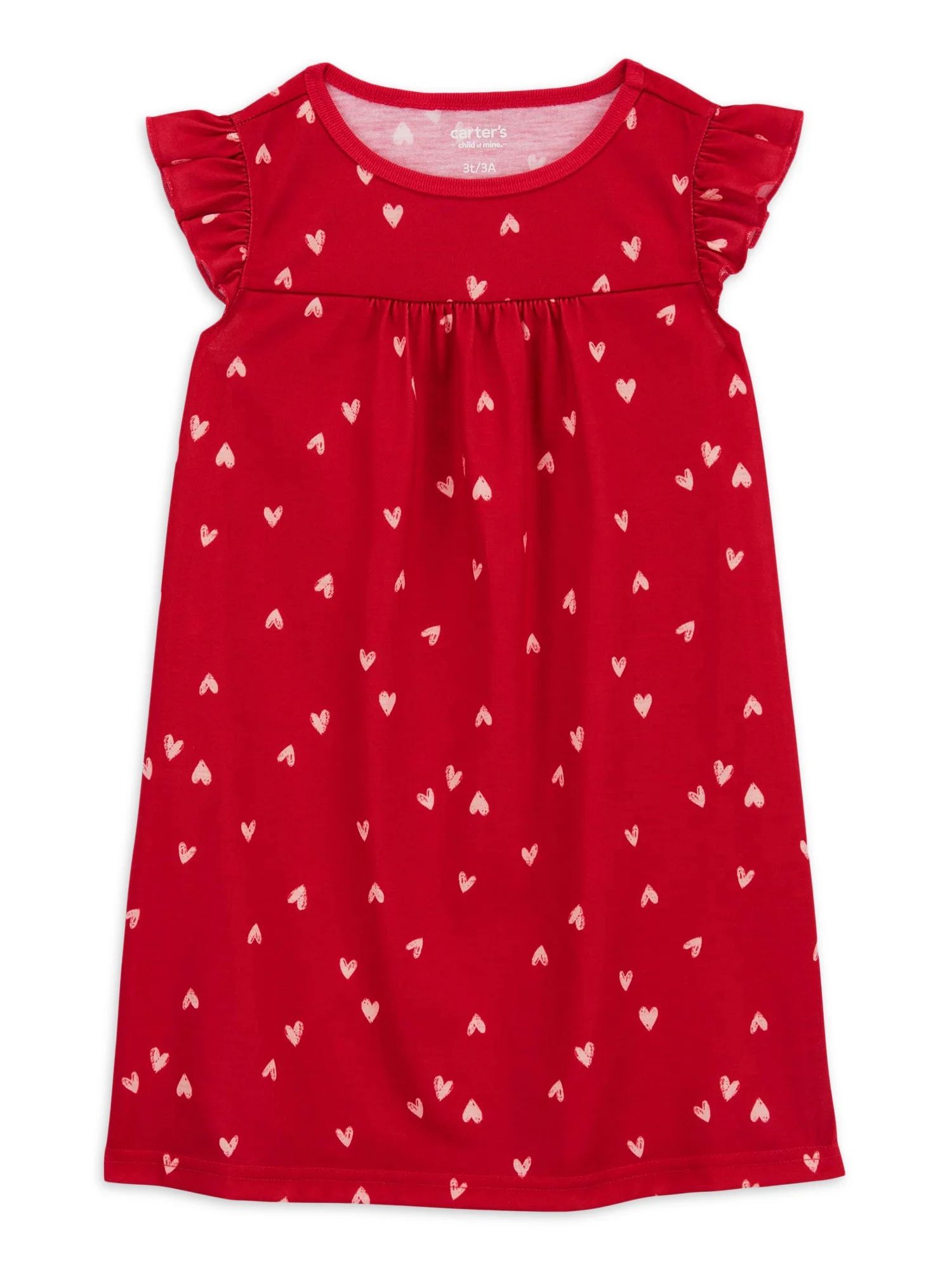 Carter's Child of Mine Toddler Girl Valentine's Pajama Gown, Sizes 2T-5T - Walmart.com | Walmart (US)