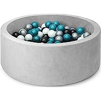 EDOSTORY Ball Pit, ∅ 2.75in 200 Balls Included, Memory Foam Ball Pits for Toddlers Soft Children Rou | Amazon (US)
