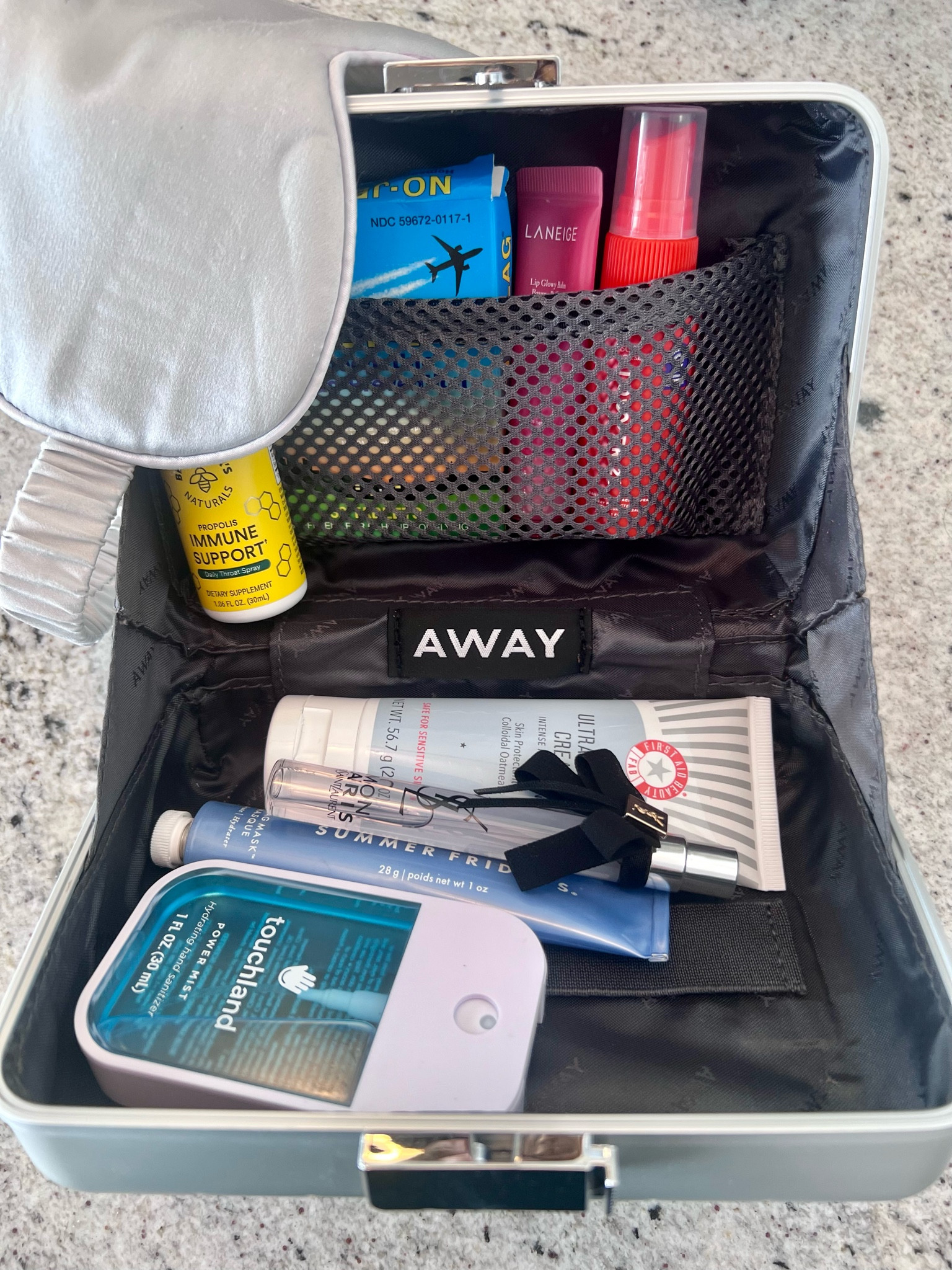 All of my inflight essentials - especially for long or overnight flights! 
And everything fits so well in the cutest mini Away suitcase! 

#LTKfindsunder100 #LTKeurope #LTKtravel