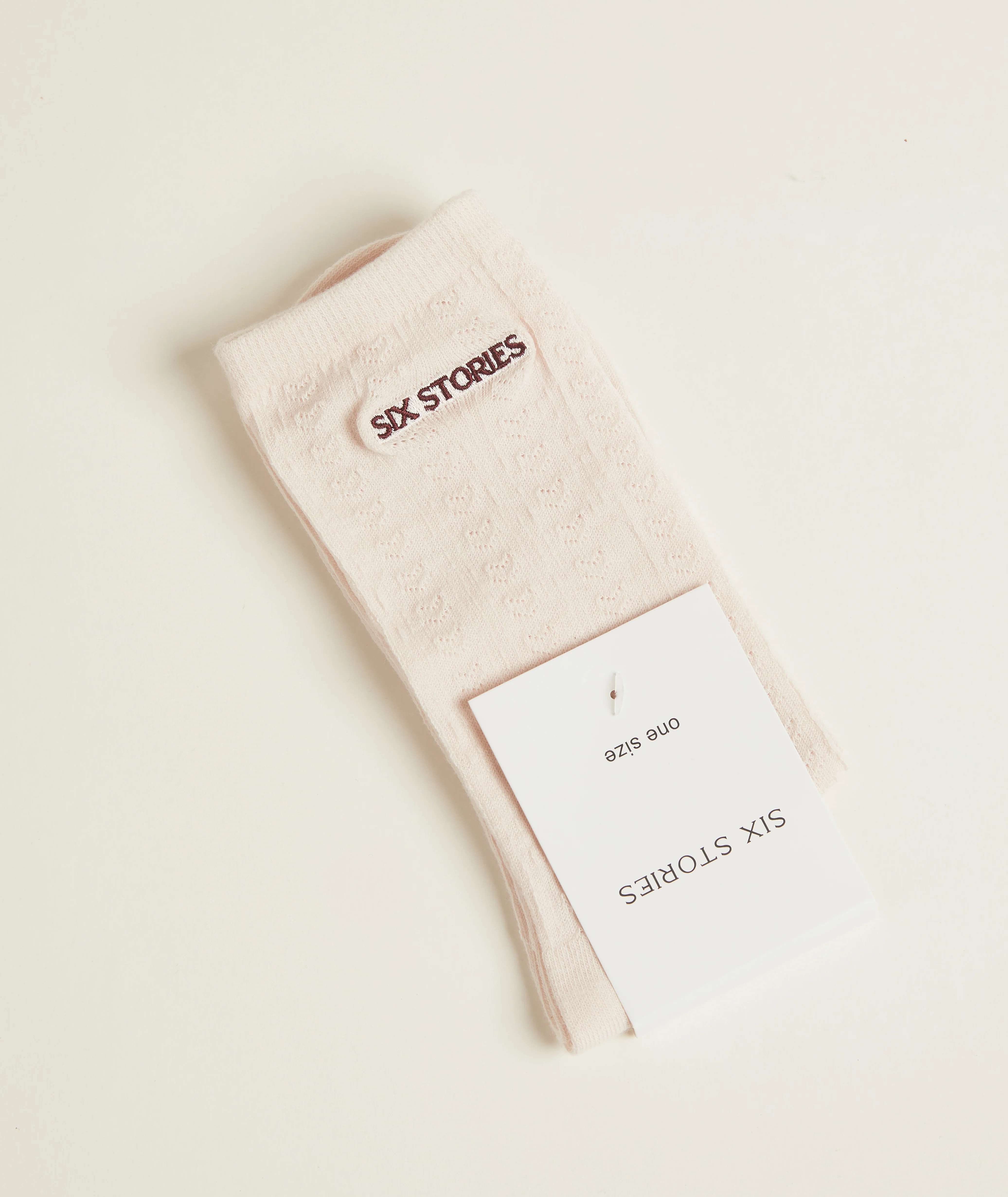 Pointelle Socks - Rosewater | Six Stories