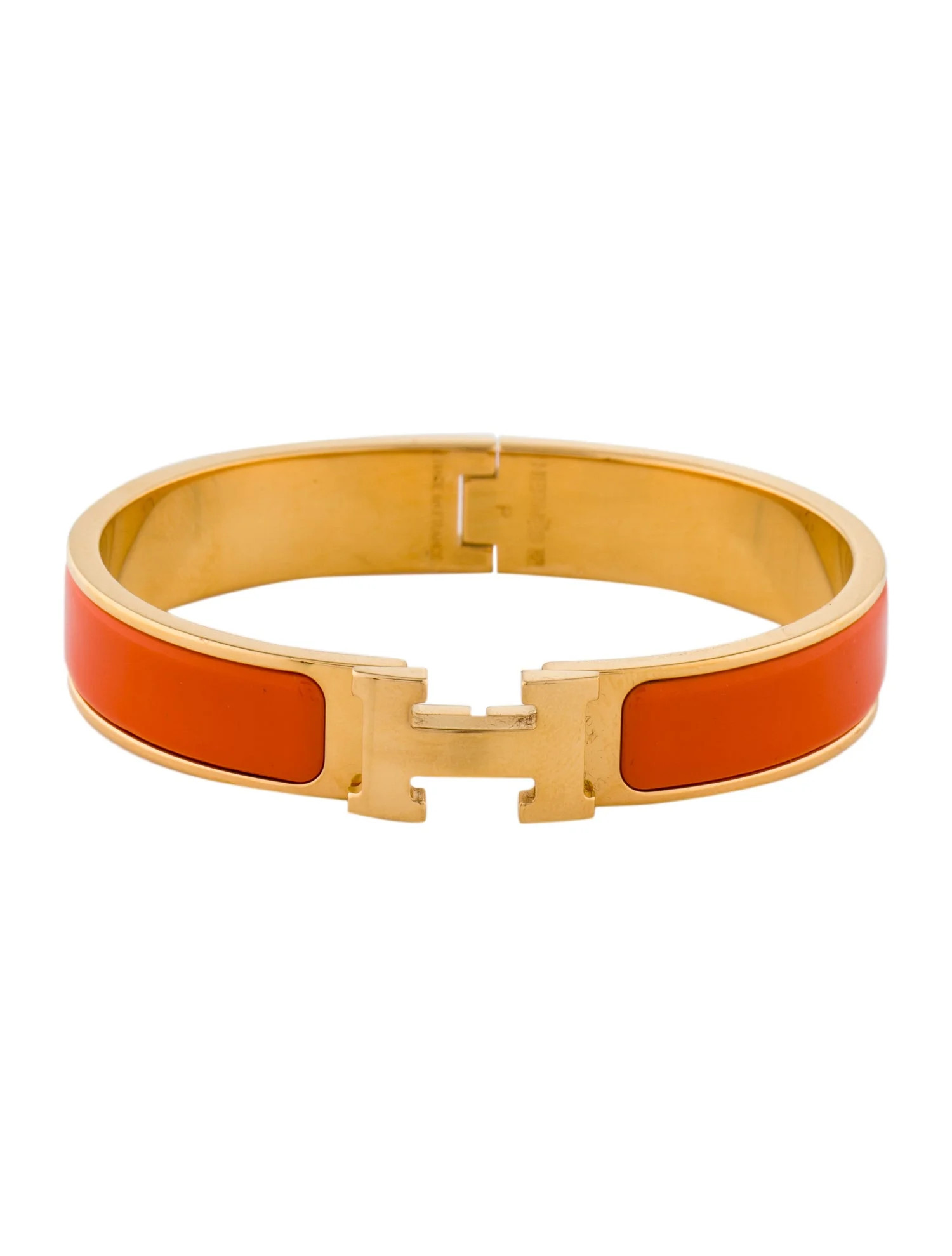 Clic H Narrow Enamel Cuff Bracelet | The RealReal
