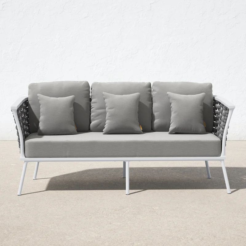 Cira 75.5'' Wide Outdoor Patio Sofa with Cushions | Wayfair North America