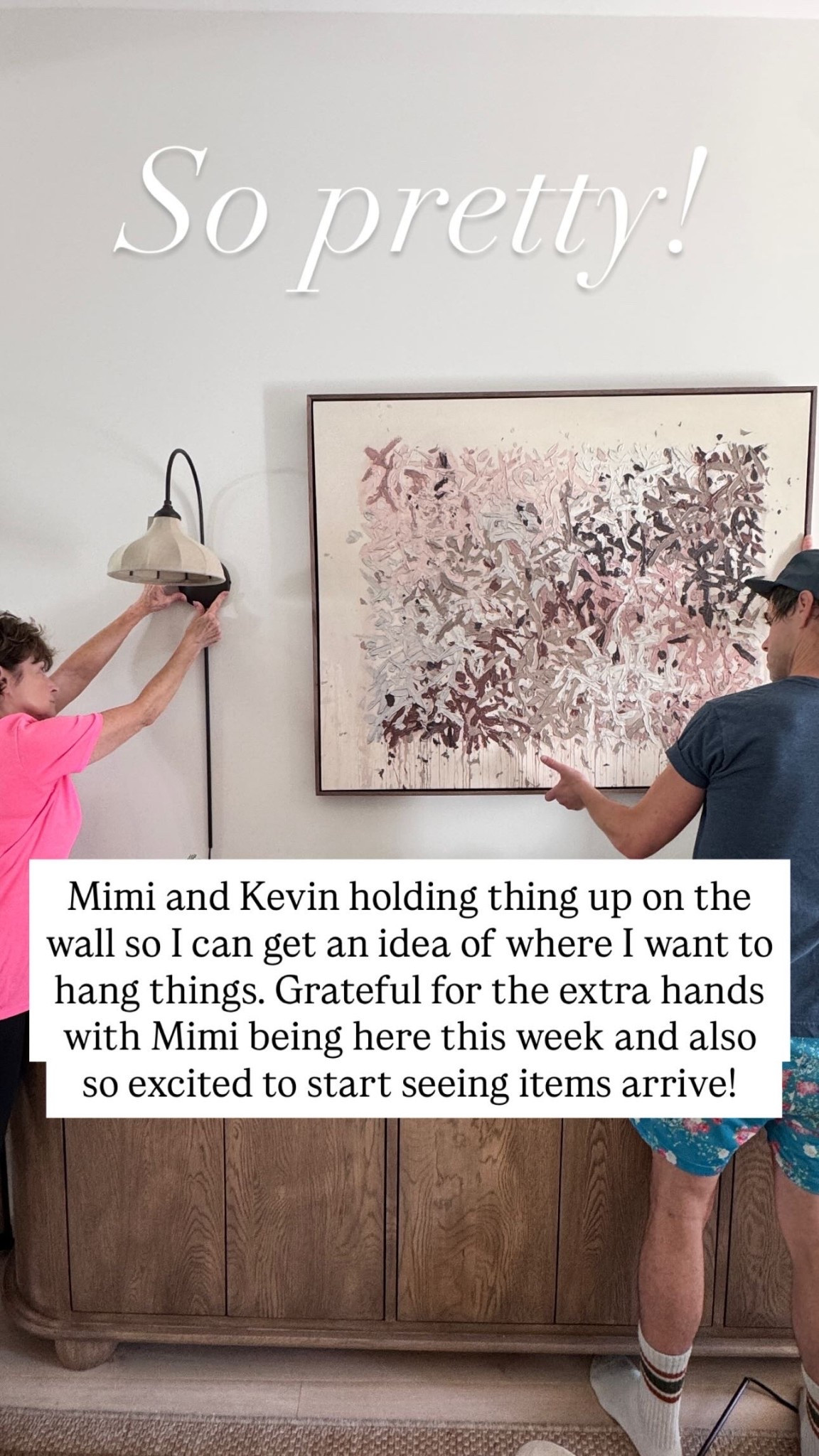 Pieces are starting to arrive for our new home! Linking some of the things that we are using in this post for those curious including this art and responses. We’re definitely investing in these pieces because we plan on living here for a very long time if not forever!

#LTKOver40 #LTKHome