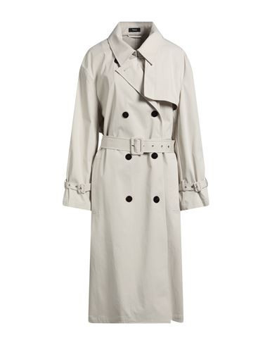 Theory Woman Overcoat & Trench Coat Off white Size XL Cotton, Polyamide, Elastane | YOOX (US)