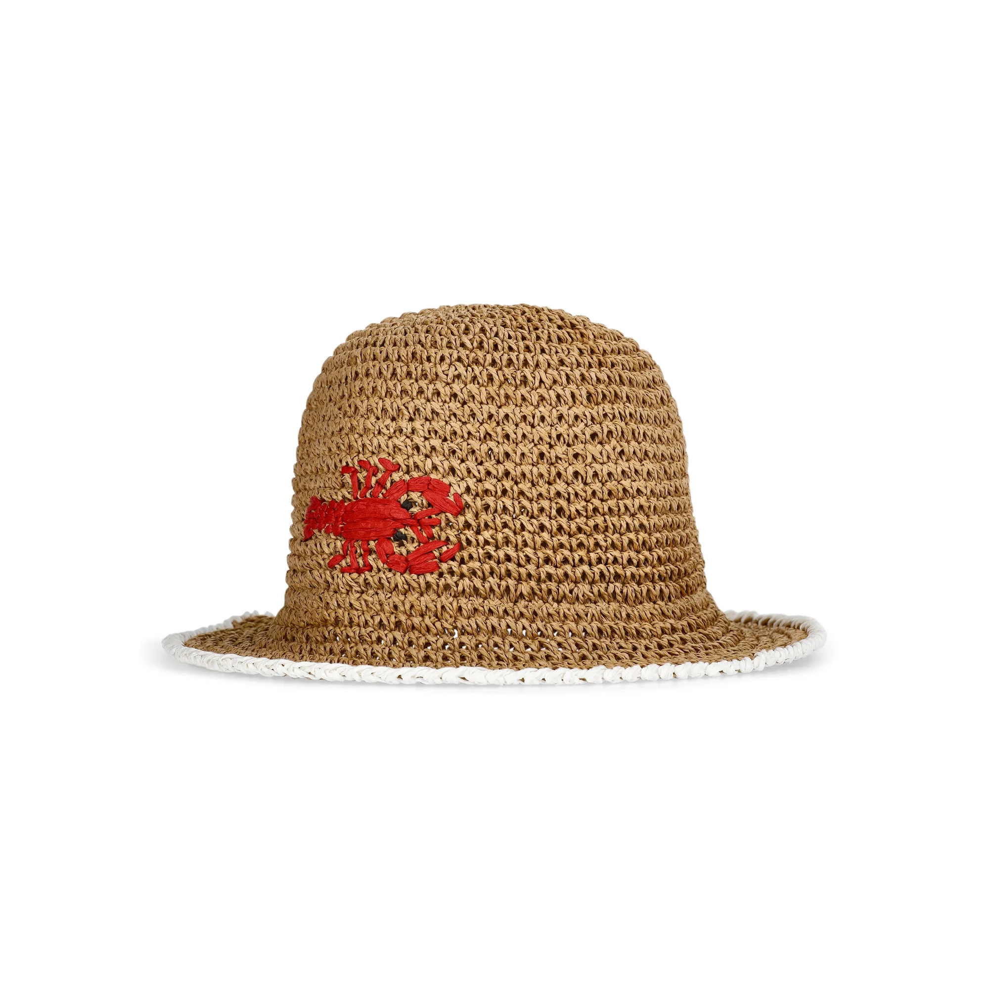 No Boundaries Straw Lobster Bucket Hat, Women's, Dark Natural | Walmart (US)